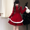 Christmas retro velvet dress yv31951