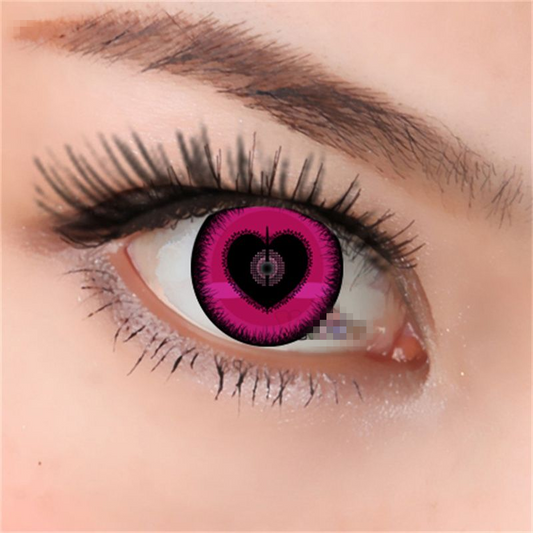 rose red heart Contact Lenses (Two Pieces)  yv32125