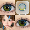 Blue-green gradient contact lenses (two pieces) yv50427