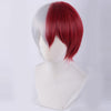 Red and white style cosplay wig YV47355