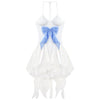 Sweet sling bow mesh dress YV50117