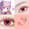 PINK HEART CONTACT LENSES YV50026