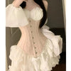 White one shoulder dress YV50169