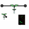 Green luminous bat wing earrings  yv50480