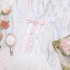 White strappy lace suspender dress YV50018
