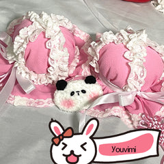 Pink lace lolita hair accesseries YV47308
