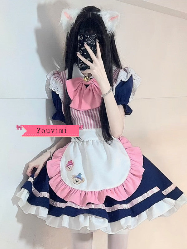 Japanese lolita cat claw maid dress yv31789