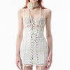 Retro palace lace vest + strap skirt  YV50134