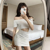 exposed waist fringed dress   yv50328