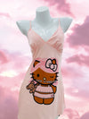 Pink suspender nightdress yv31790