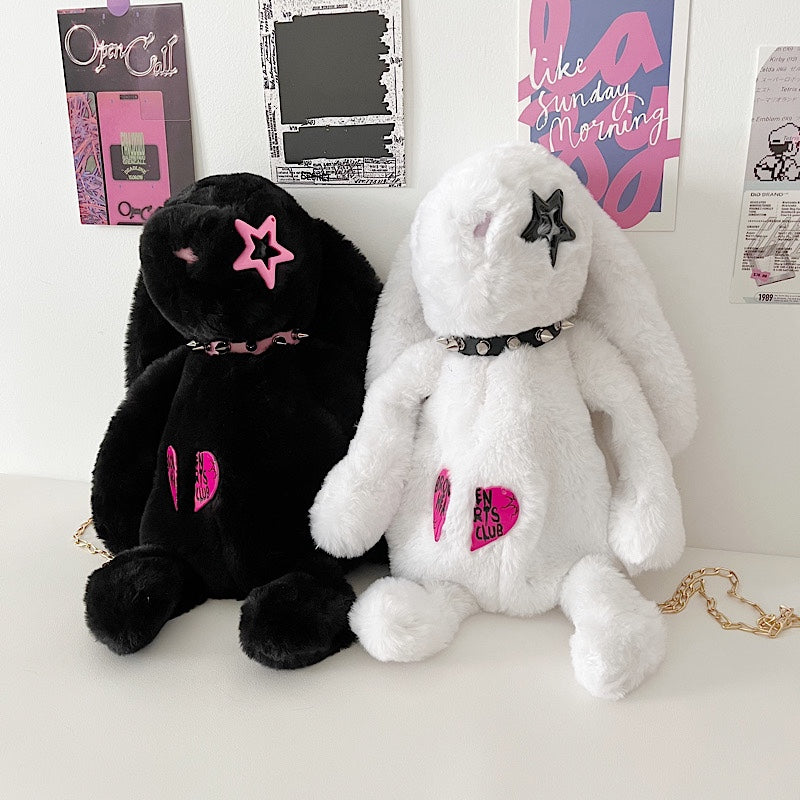 Plush rabbit doll backpack yv31697