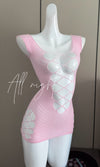 Pink fishnet dress  yv50288
