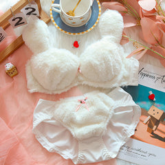 Cute plush bunny underwear set yv31805