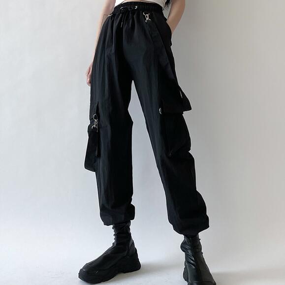 Fashion cool black pants yv43331