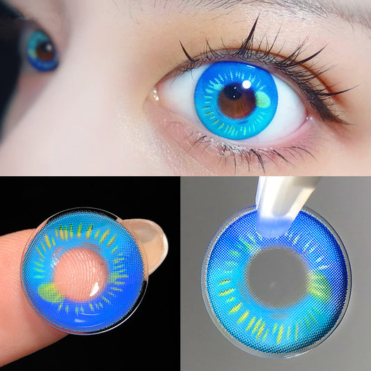 cosplay blue contact lenses (5 pieces) yv31293