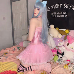 Lolita gem color long straight wig YV43661