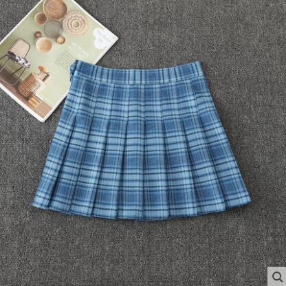 Japanese sweet summer plaid skirt yv43259 – Youvimi