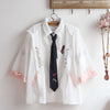 Japanese college style shirt coat yv43268