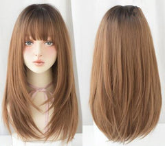 Fashion natural long straight wig yv43314