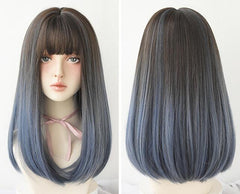 Fashion fluffy natural gradient wig yv43318