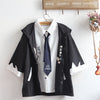 Japanese college style shirt coat yv43268