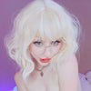 Review from Milky white air bangs wig YV40108