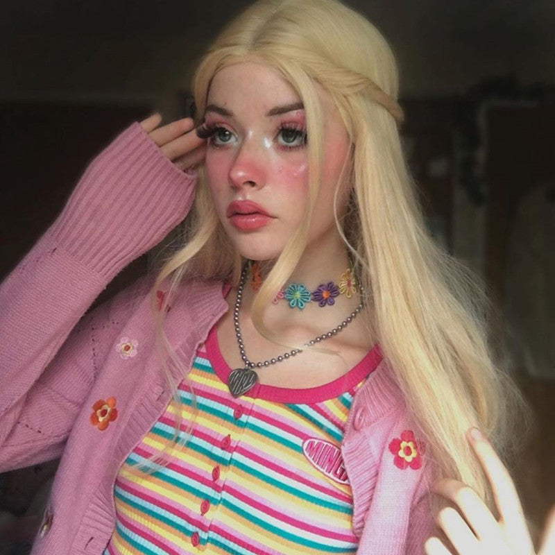 Review for lolita harajuku rainbow wig yv42092 main image 1