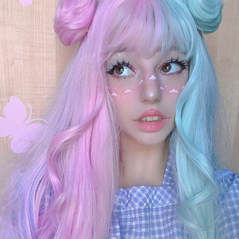 Review from Lolita candy color long roll wig yv42342