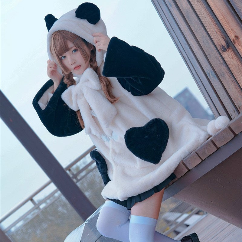 youvimi panda coat YV30011