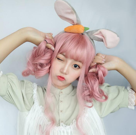 Japanese style lolita cute pink wig yv43110