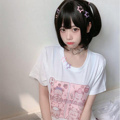 Japanese cute style girl T-shirt yv43209