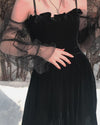Black velvet dress YV43624
