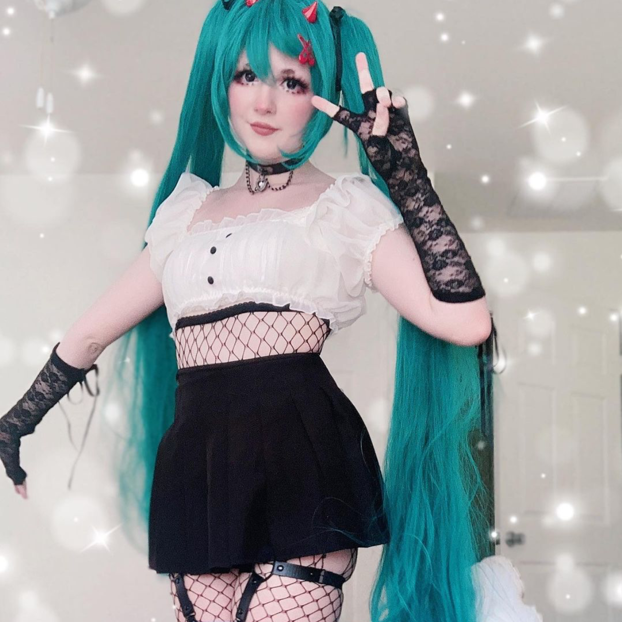 Review for Hatsune Miku cosplay wig YV30131