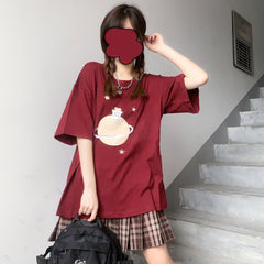 Cute style summer casual T-shirt yv43226