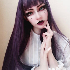 Review for Harajuku purple long wig yv43412