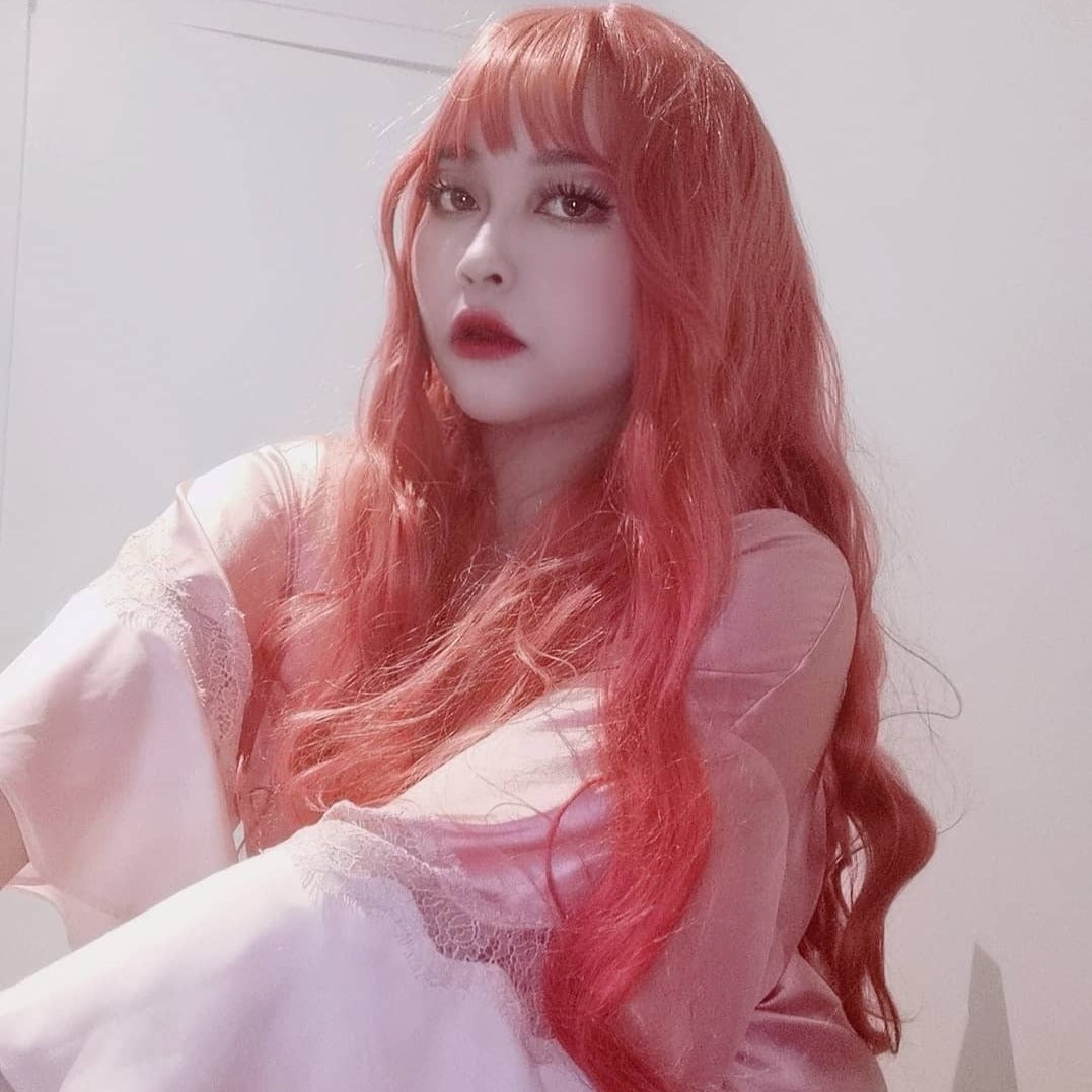 lolita orange curly hair YV47136