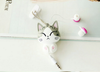 Creative Cartoon Cheese Cat Doll in-ear Headphones YV159
