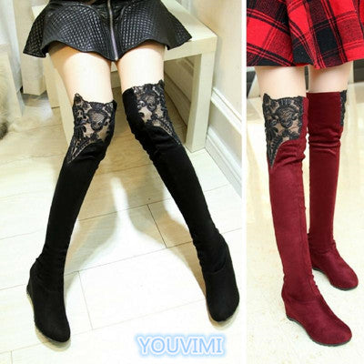 Sweetie  Over Knee Lace High Boots  YV2103