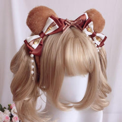 lolita cute bear ear headband yv43388