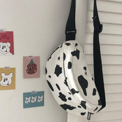 Harajuku style cow canvas bag yv43164