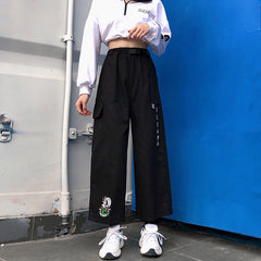 Korean style high waist wide leg pants yv43376