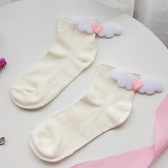 Lolita angel wings cute socks yv43241