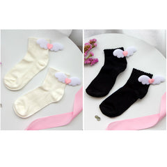 Lolita angel wings cute socks yv43241