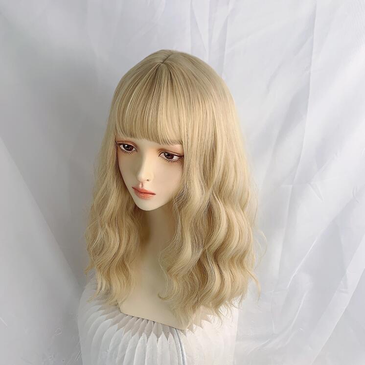 Milk gold gradient dirty orange wig YV43430