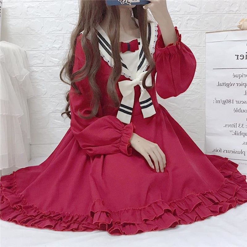 Cute Lolita Long Sleeve Dress YV43562