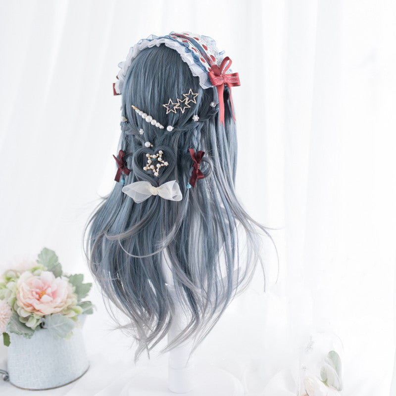 Review for Blue gradient short hair YV41100
