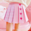 Lovely love pink pleated skirt YV43617