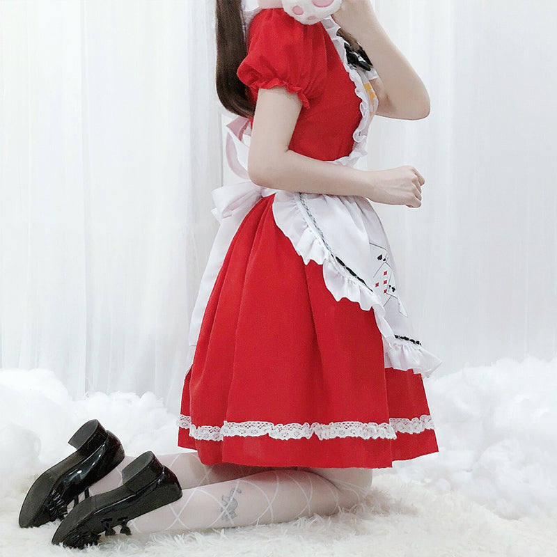 Lolita maid cosplay dress suit YV43625