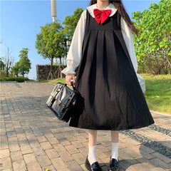 Lolita shirt + suspender dress YV43678
