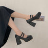 Lolita block heel high heels YV43736